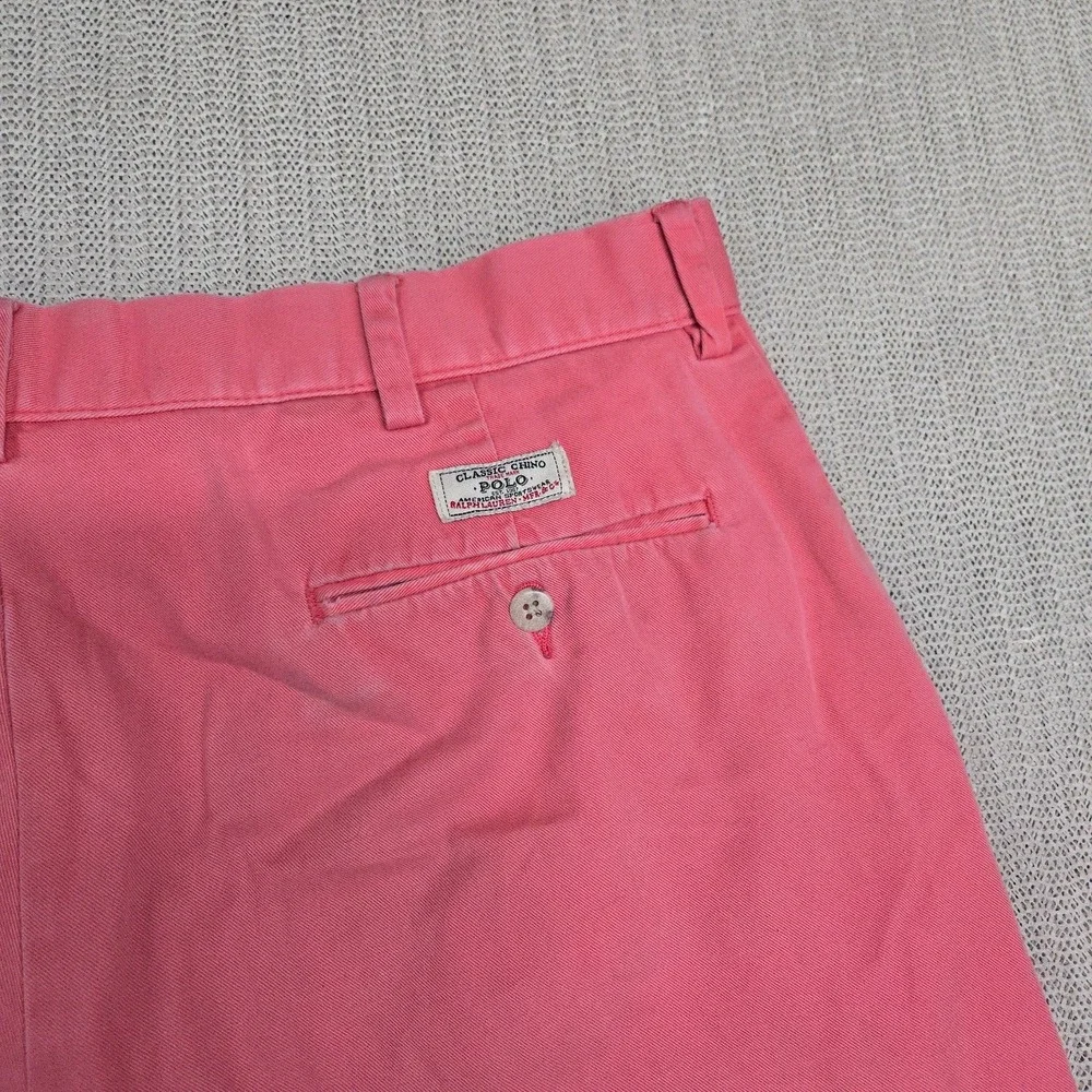 Polo‎ Ralph Lauren Prospect Shorts Mens 36 Pink Chino 8 Inseam Cotton Preppy
